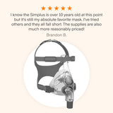 Simplus Full Face Mask + 2 Cushions