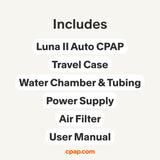 Open Box Luna II Auto CPAP Machine